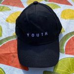 All Black YOUTH embroidered dad hat Photo 0