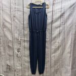 CAbi #303 French Navy Drawstring Waist Sleeveless Jumpsuit Romper Photo 4