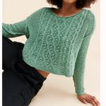 Free People Changing Tides Pullover in White Spruce sz medium NWT bust flat 29” Photo 1