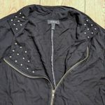 Torrid  Plus 2X 2 18 20 Black Studded Moto‎  Jacket Flowy Zip Punk Goth Emo Photo 2
