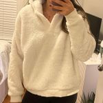 Fuzzy Sherpa Fleece Pullover White Size L Photo 3