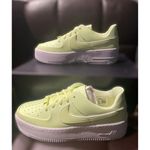 Nike  Air Force 1 Sage Low Barely Volt 2020 White Green CJ1642-700 women's Size 7 Photo 5