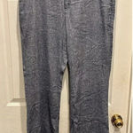 Banana Republic Dress Pants Womens 14 Blue Linen Blend Logan Trousers Photo 0