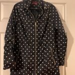 Merona Blue and White Polka Dot Raincoat Photo 0