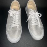 Spring Court Gray Silver Printed Linen G2 Low Photo 3