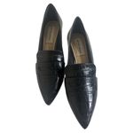Antonio Melani Black Leather Flats Photo 6