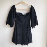 Jonathan Simkhai Black Lace Off The Shoulder Side Cut Out Bustier Dress NEW 4 Photo 3