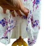 Candie's  Women's 2XL White Floral Keyhole Halter Fit & Flare Dress Photo 2