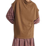 Madewell Oversized Funnelneck Tunic Top in Golden Spinach S Photo 0