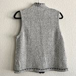 Christopher & Banks Women’s Small Knit Zip Vest Jacket Textured Lightweight Casual Layering Cozy Photo 1