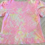 Generation Love  Neon Pink & Yellow Tie-Dye V-Neck Puffy Top - Size S Photo 5