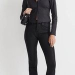 Madewell NWT Kick Out Crop Jeans True Black Wash Coated Edition Photo 0