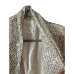 SIX/FIFTY dreams sequin blazer in champagne NWT Size Small Yellow Photo 2