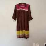 Roberta Freymann  Womens Pure Linen Ombre Print Dress Size Small 1636 Photo 1