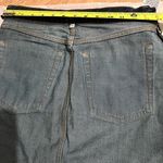LEVI'S Distressed Zip Fly Denim High Waist Skirt Size 26 EUC Blue Photo 14