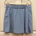 Talbots T by Striped Athlesiure Skort Womens Blue White Striped Size Large Photo 0
