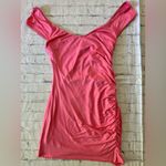 Lovers + Friends  Adena Ruched Mini Dress In Flamingo Pink Size Medium Photo 3