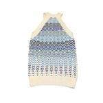Loft  Halter Knit Sweater Tank‎ Top White Blue Sleeveless XS Nautical Striped Photo 3