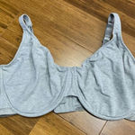 Fruit of the Loom  Bra 42DD Gray Cotton Blend Underwire‎ Full Coverage Comfort Photo 0