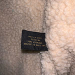 EXPRESS  DEPUIS 1961 Sz XS Pig Split Brown Leather Sherpa Lined Vest Photo 5