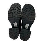 Asos Rani Women's Black Leather Zip Chain Chunky Platform Block Heels Boots Sz 8 Photo 3