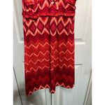 Freedom Trail Women's L Red Chevron Sleeveless Racerback Dress Size L Photo 4