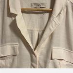 Loft  Cream Blouse with Front Pockets Photo 3