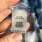 John Mark  Women's Embroidered V-Neck Tunic Top Blue Tie Dye Size L Photo 8