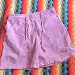 Ralph Lauren pink cotton high waist utility khaki shorts with large carpenter pockets. Measurements in pics Photo 0