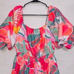 Fantastic Fawn Women's Size Medium Floral Print Puff Sleeve Mini Dress Photo 4