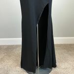 AQUA  Strapless Thigh Slit Long Mermaid Evening Gown Black Size 6 Formal Dress Photo 7