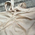 LPA  (NWT) Light Pink Cross Back Tencil Linen Blend Mini Wrap Dress, Size M Photo 3