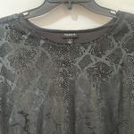 Torrid Black Snake Print Velvet High Neck T-Shirt Tee Top $39.50 EUC 1X Photo 4