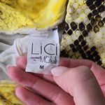 Yellow LICIFIT Snake Print Women's Shorts SIZE M Gymcore Cute Neon Fitness Size M Photo 1