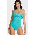 Bleu Rod Beattie New. ruffle one piece. Size 20W. Retails $125 Photo 4