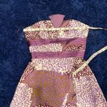 IvaNova Boutique Floral Strapless Dress in Purple and White Size 4 Photo 5