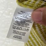 Loft  Women's Striped Crinkle Tie Sleeve Top Green White Size Large Photo 4