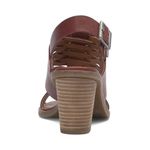 Lucky Brand Braided Leather Wedge Heel Lemia Burgundy Sandal Size 8.5 NEW $119 Photo 10