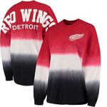 Fanatics Detroit Red Wings Ombré Spirit Jersey Oversized Women's Large Red Black Photo 1