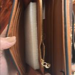 Valentino Orlandi Brown and Tan Crossbody Bag with Monogram Photo 7