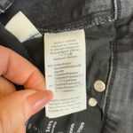 J.Crew POINT SUR Jeans Womens Size 26 Black Shoreditch Denim Cropped Raw Hem Gray Photo 5