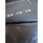 Akris  Women's 16 Brown Pencil Skirt Belt Accents  Wool Work Business Lined Photo 4