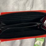 Badgley Mischka Red Vegan Leather Wallet Photo 4