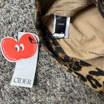 Cider NWT  Low Rise Leopard Print Shorts with Gold Details Photo 6