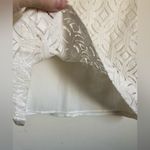 Market & Spruce 🌞 New Off White Ivory Lace Lined Short Sleeve Blouse #P Photo 4