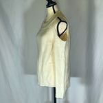 Milly • Cream White Cold Shoulder Sweater Size S Cashmere Warm Soft Photo 1