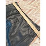 Canyon Retreat Black Faux Leather Midi Skirt Button Front Pockets 10 Womens Photo 7