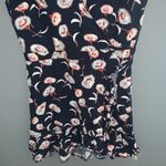 J.Crew  mercantile navy floral ruffle wrap dress Photo 8