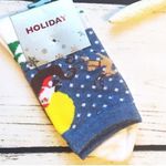 Joe Boxer UGLY SWEATER Xmas Printed Socks Womens Ankle Novelty Holiday Fun Photo 0