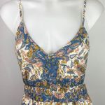 Sincerely Jules Multicolor Floral Smocked Spaghetti Strap Midi Summer Dress Sz M Photo 2